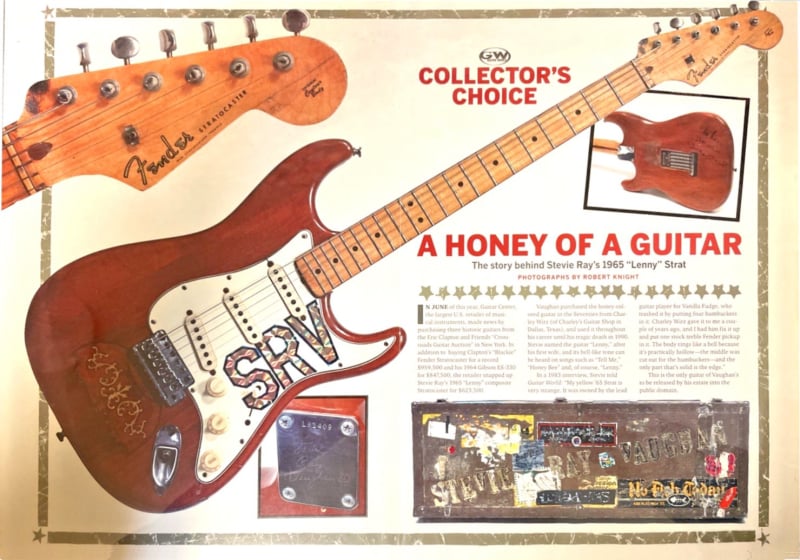 Stevie Ray Vaughan Lenny Poster
